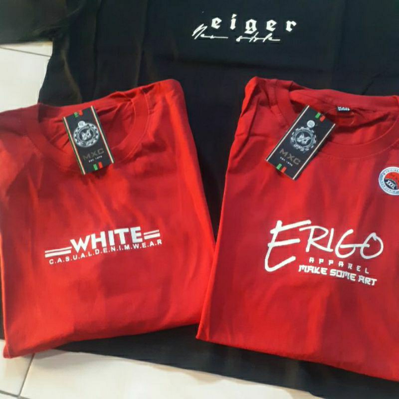 kaos DISTRO jumbo size XXXL merah