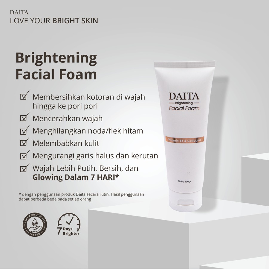 Daita brightening facial foam 100 gr