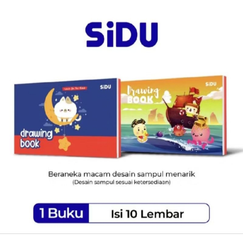 

BUKU GAMBAR SIDU A4 (PAK) ISI 5 BUKU / DRAWING BOOK SIDU A4 (PAK)