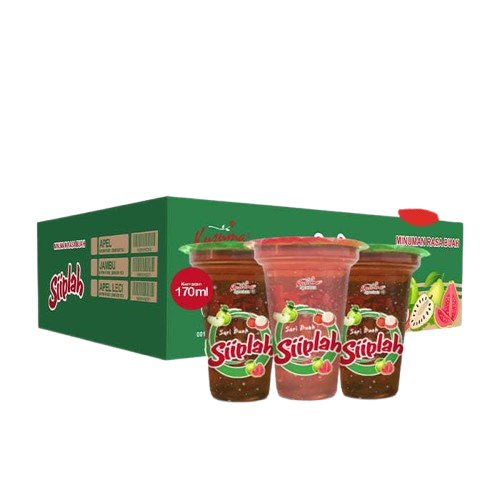 

Siiplah Sari Buah Apel/Leci/Jambu 24x170mL