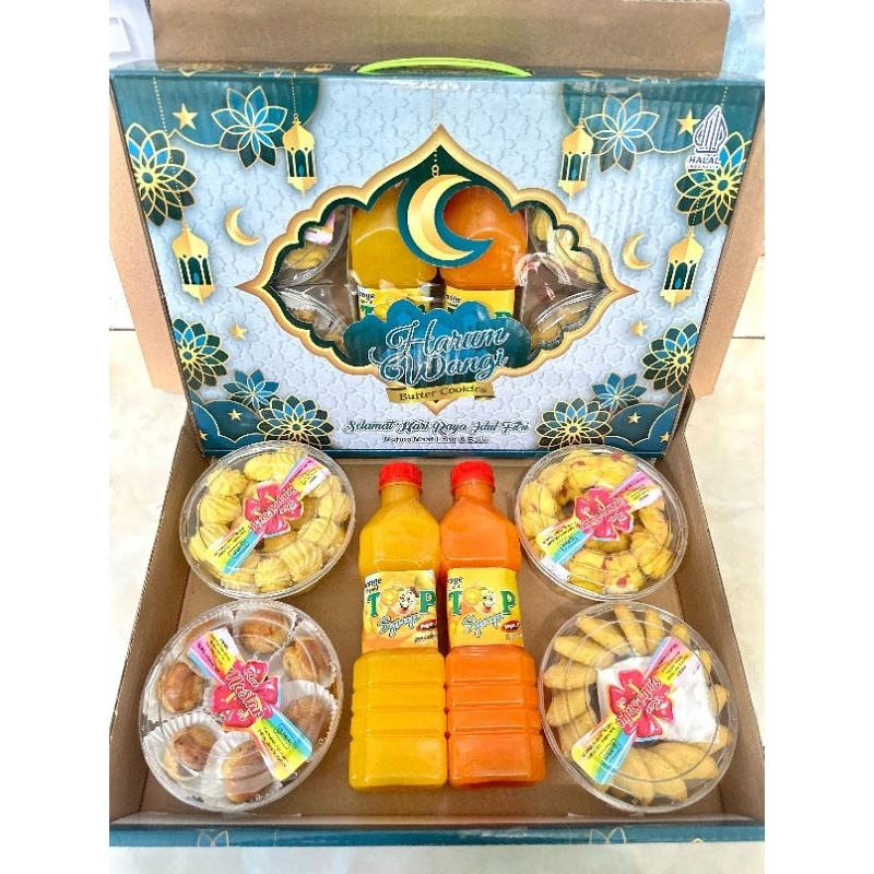 

paket kue kering harum wangi 6 toples kue lebaran/paket sirup 4 toples