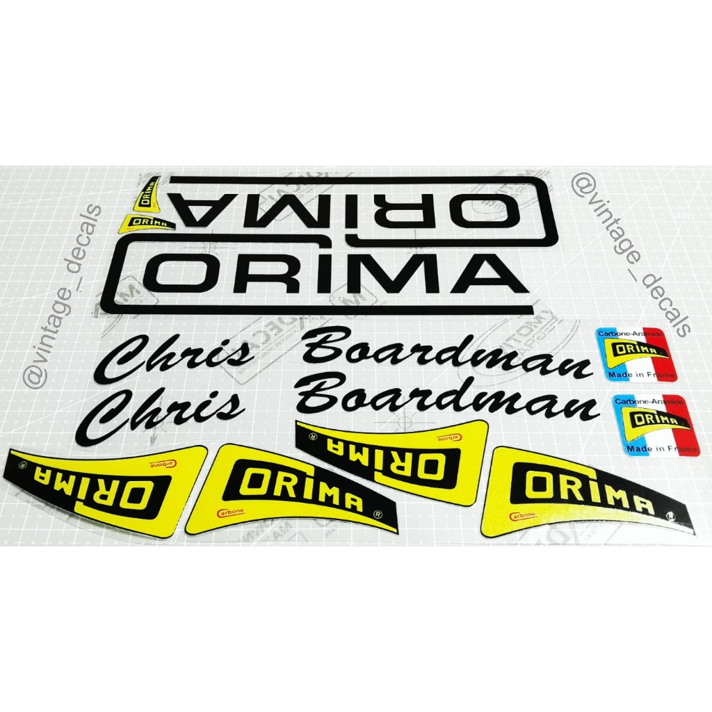 decals replacement Corima cougar record chris Boardman