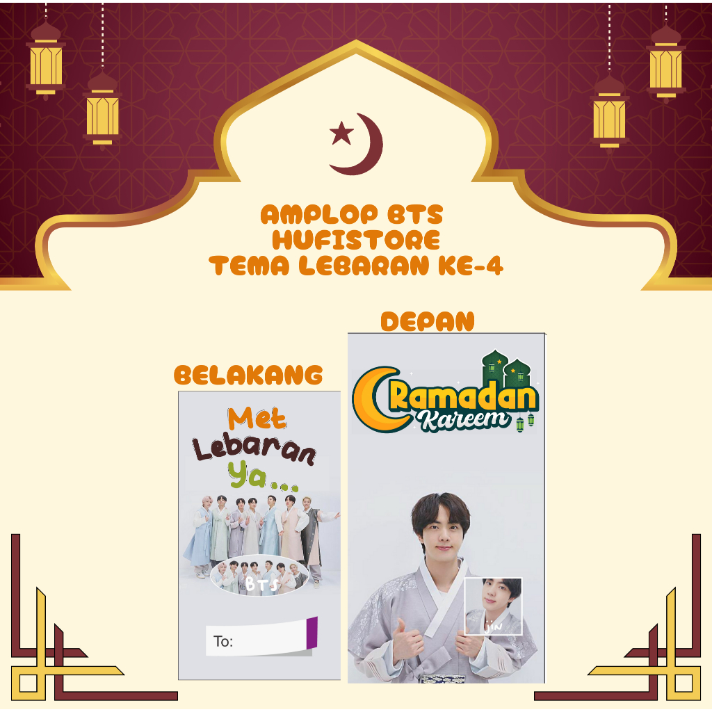 

Angpau Amplop Lebaran Amplop BTS HuFiStore Amplop Karakter BTS Premium (Tema 4)