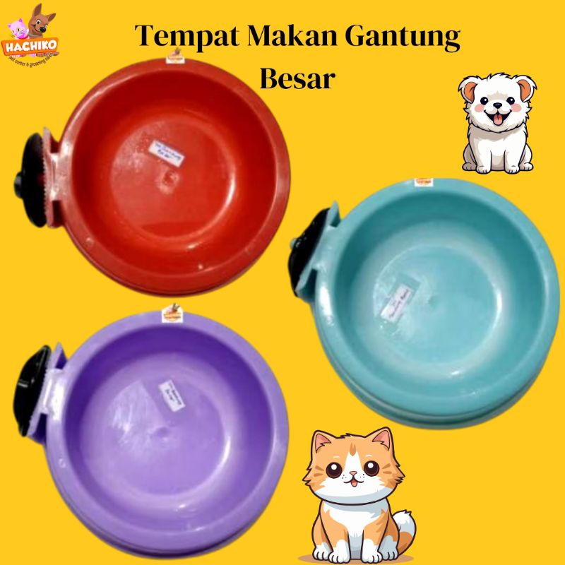 Tempat Makan Gantung Besar / tempat makan kucing anjing