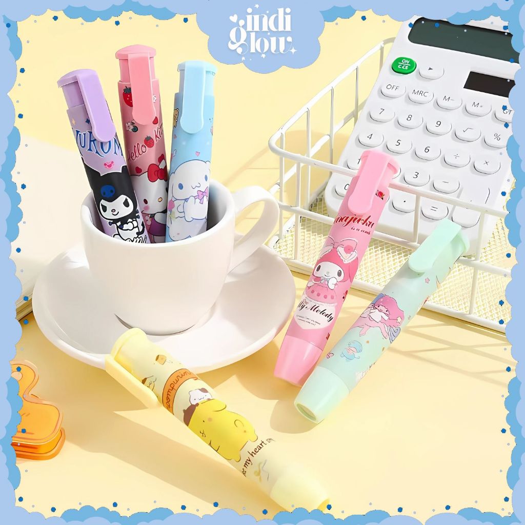 

IG Penghapus Pensil Mekanik Karakter Kartun Cetekan Penghapus Pensil Mechanical Eraser Lipstik LG-46