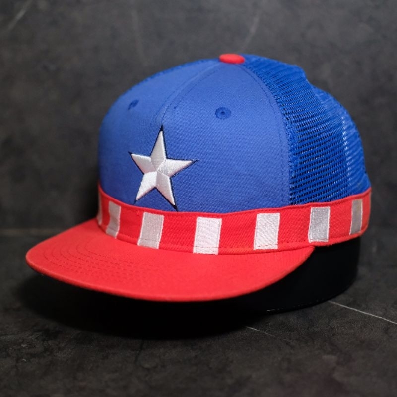 Topi anak karakter CAPTAIN AMERICA MARVEL Original