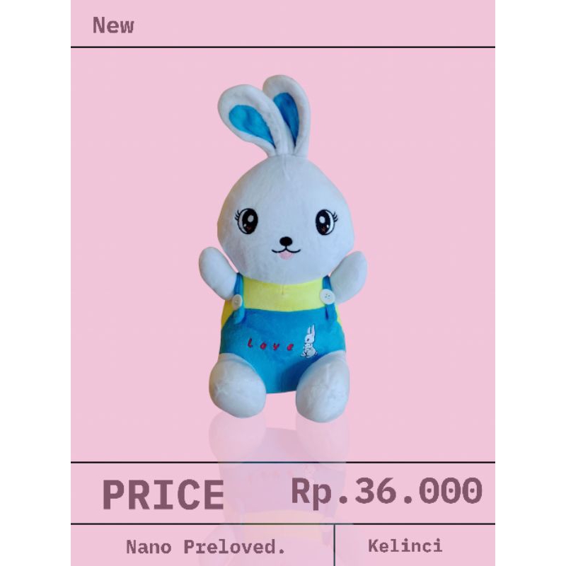 NEW/Boneka kelinci/Boneka lucu/Boneka wanita