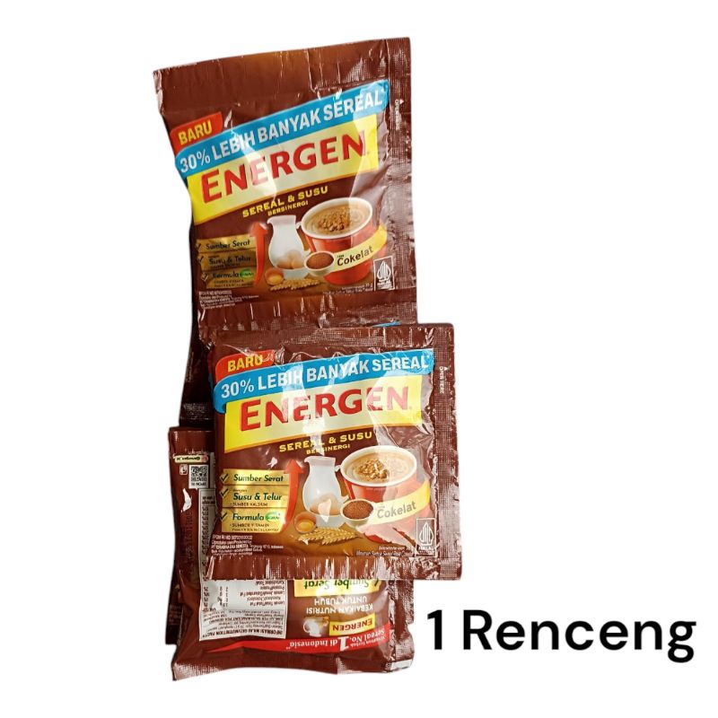 

Energen Cokelat Minuman Sereal dan Susu Bersinergi 35gr 1 Renceng