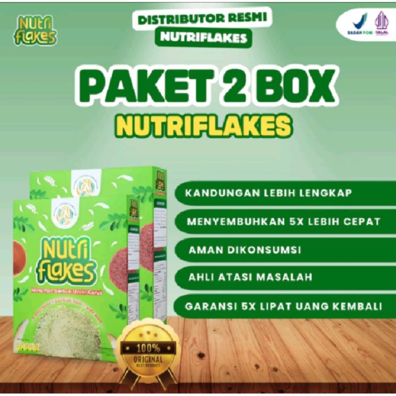 

Nutriflakes Paket 2 Box 100% Original Mengatasi Permasalahan Asam Lambung Serta Gerd