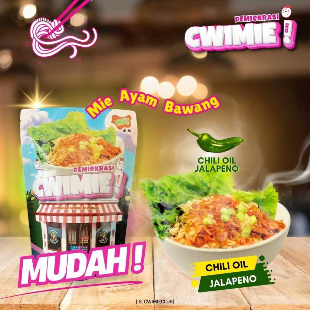 

Cwie Mie Ayam Instan dengan Sambal Cabai Jalapeno