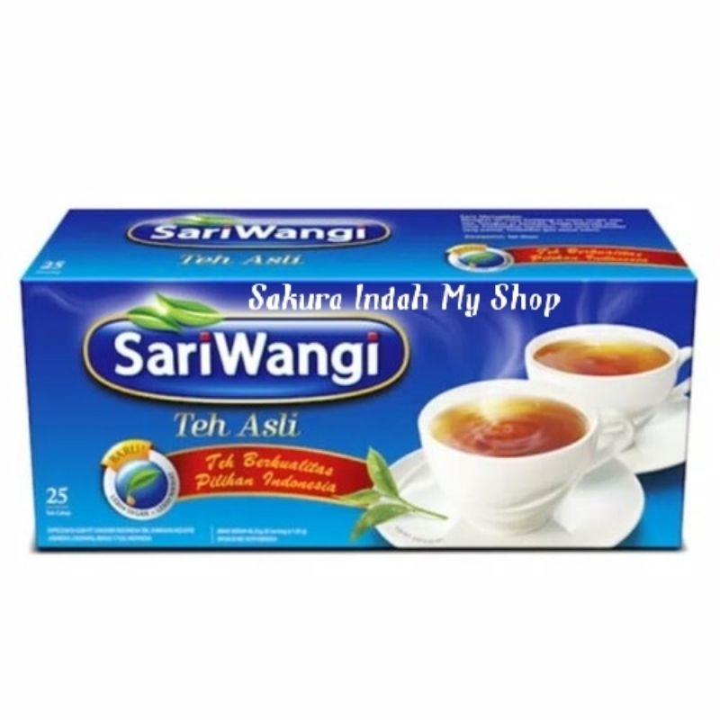 

Teh Celup Sariwangi 100% Teh Hitam Asli ( isi 25 kantong )