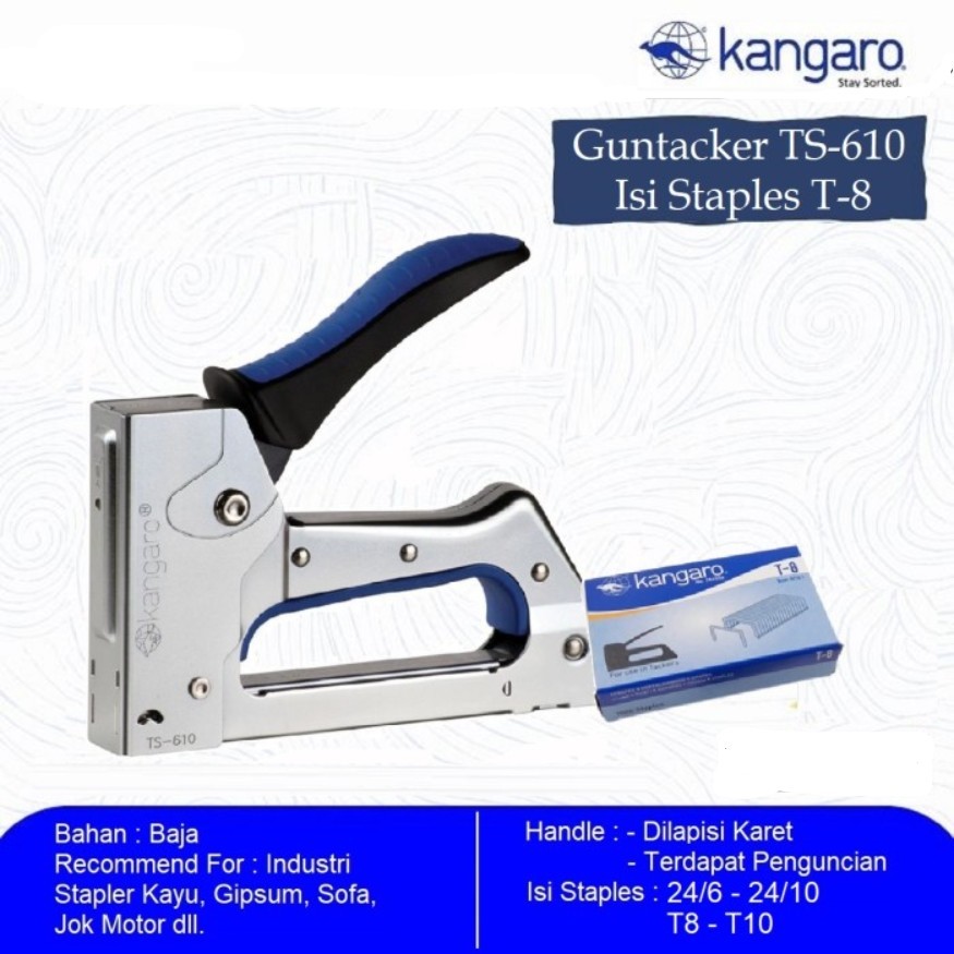 

KANGARO TS--610/Z Alat Stapler Tembak Gun Tacker
