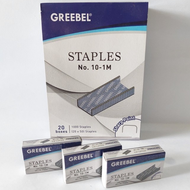 

Isi Staples Kecil No.10-1M GREEBEL Per Pak ( ISI 20 KOTAK )