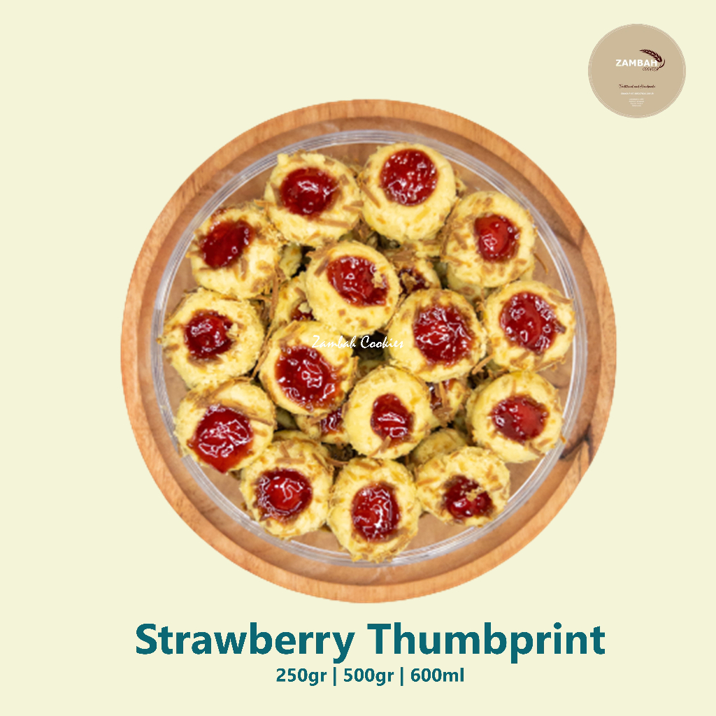 

Kue Kering Strawberry Thumbprint