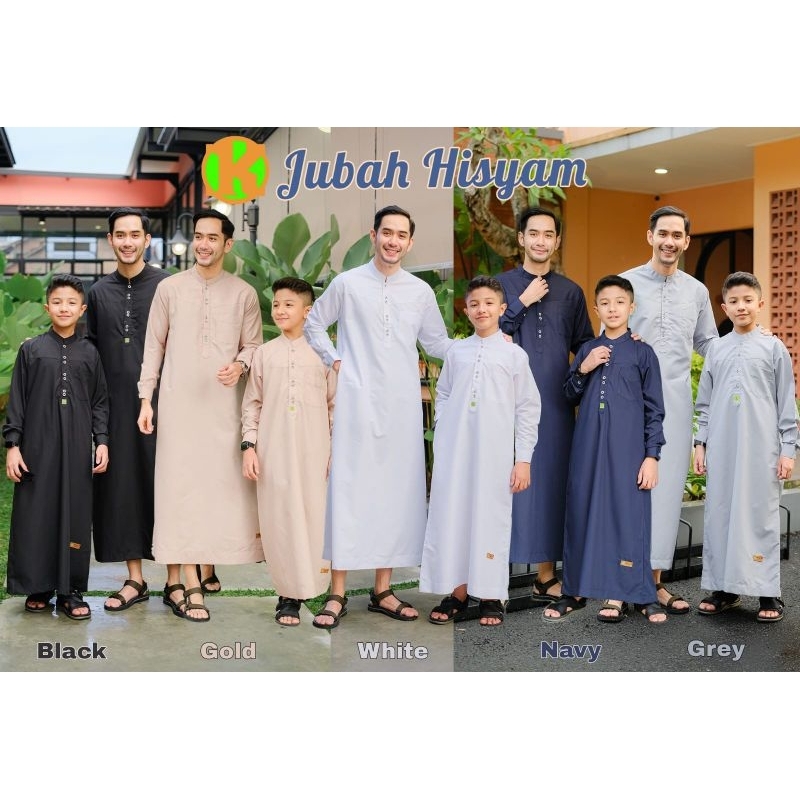 gamis koko jubah koko anak couple kurta anak jubah hisyam