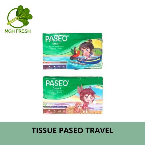 TISSUE PASEO TRAVEL PACK 50 SHEET