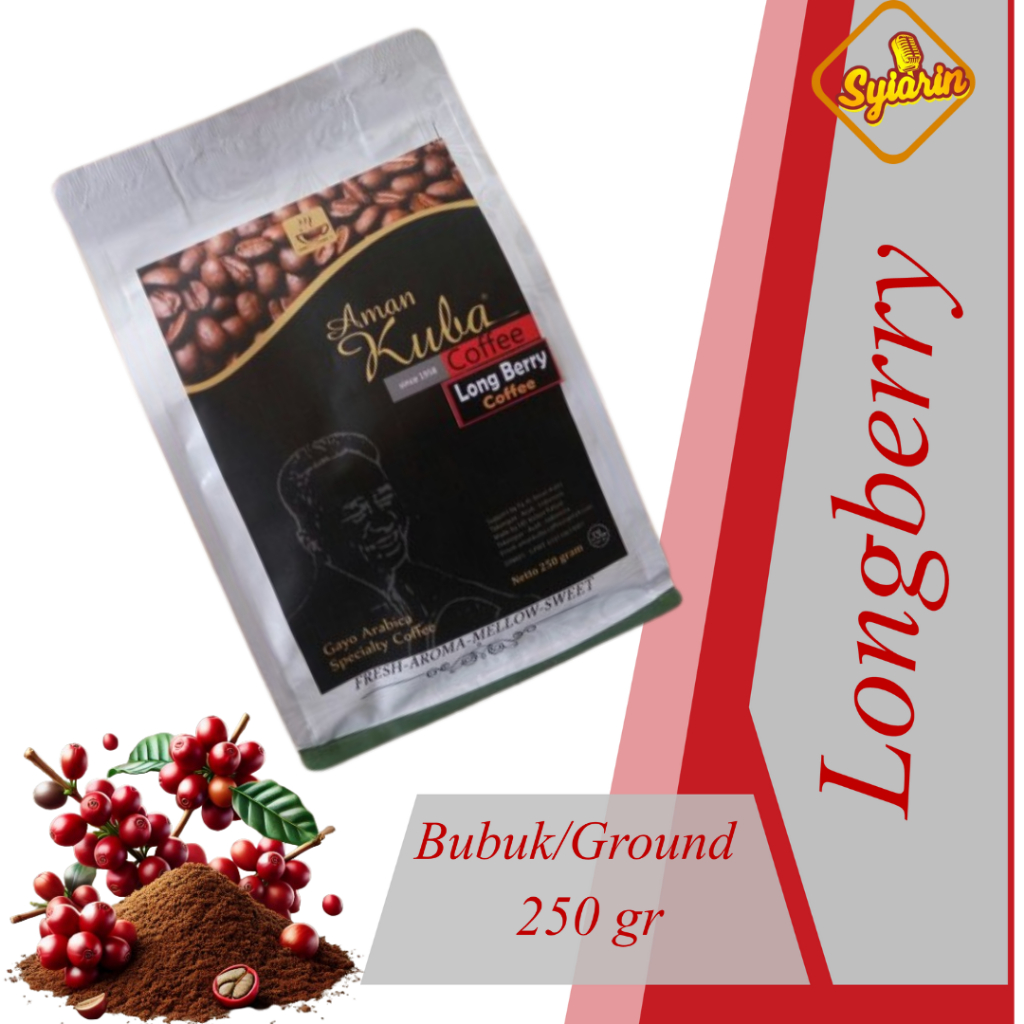 

Syiar II Gayo Arabika Aceh Takengon Longberry Premium 100% Asli II Bubuk II 250g
