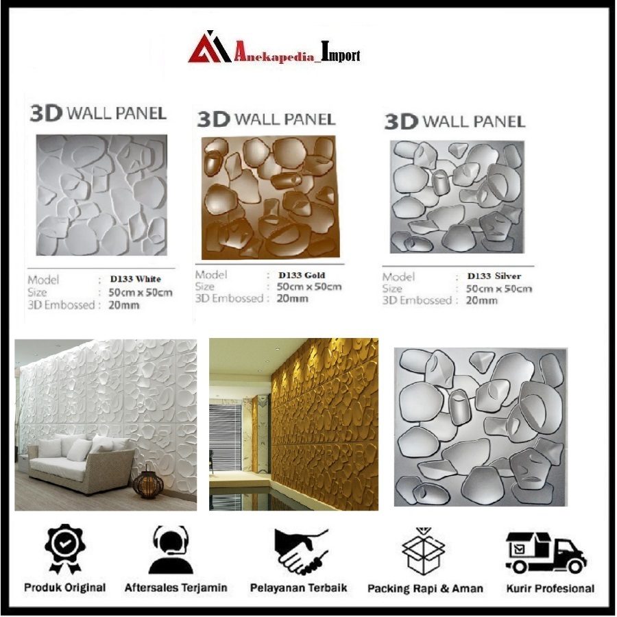 Wallpaper Dinding - Wallpaper 3D - Tridi Wallpaper - PVC Wallpanel D126 - Stiker Dinding - Stiker Di