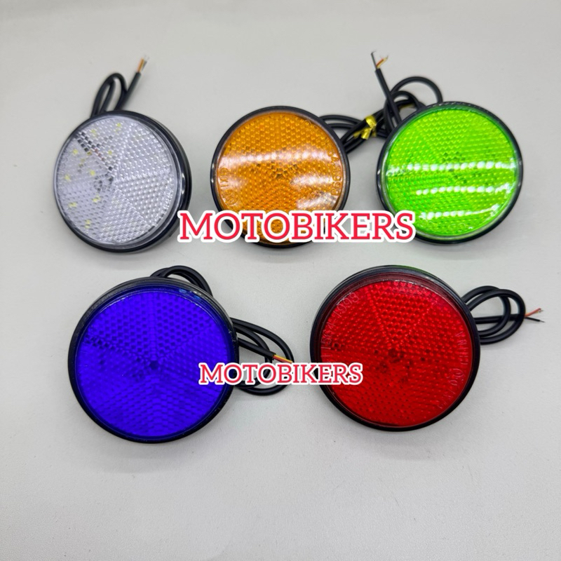 Lampua Stop Rem Led Mata Kucing Kotak Stop Belakang Tambahan Universal motor