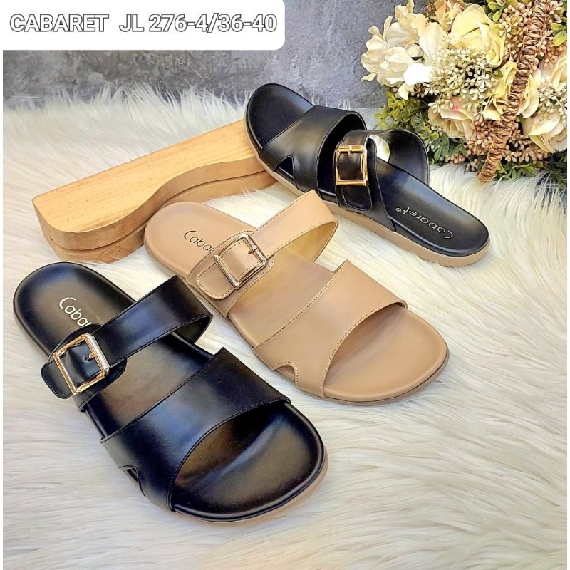 Sandal Teplek/Flat Cabaret JL 276-4 Wanita
