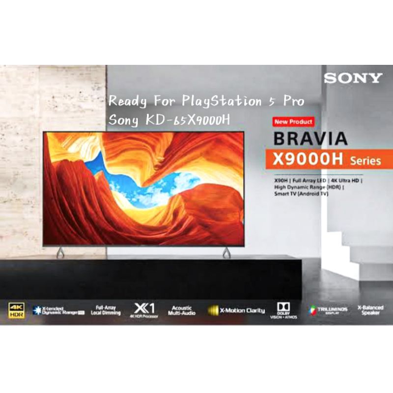 TV LED SONY BRAVIA 65 INCH KD-65X9000H 4K X1-Reality™ PRO FREE ONGKIR