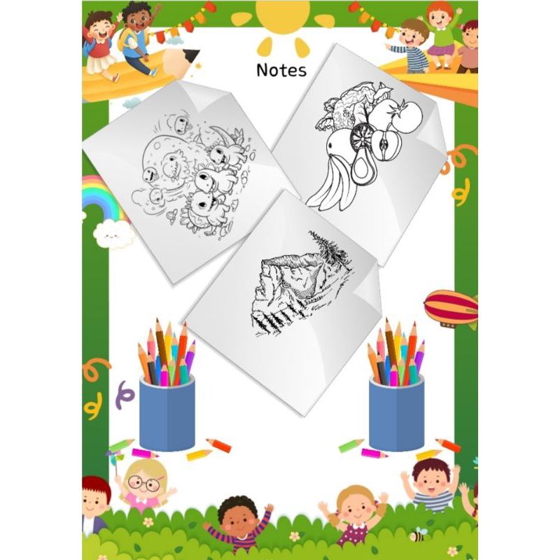 

kertas lembar mewarnai anak 20 lembar ukura A4