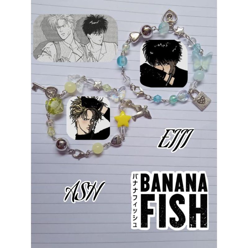 Banana Fish anime inspired bracelet | gelang inspirasi anime Banana Fish