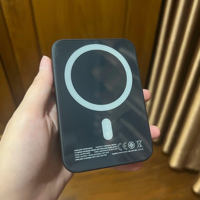 Power Bank KiiP Wireless EW52 20 Watt 10.000 mAh Magsafe Magnetic Type C Fast Charging PD 10000 MAh 