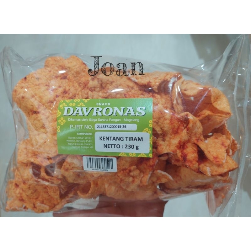 

KENTANG TIRAM 230gr Davronas / Camilan & Oleh Oleh Khas Magelang Jogja Solo