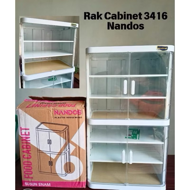 FOOD CABINET TUDUNG SAJI AESTHETIC PLASTIK & AKRILIK 3 6 LAYER