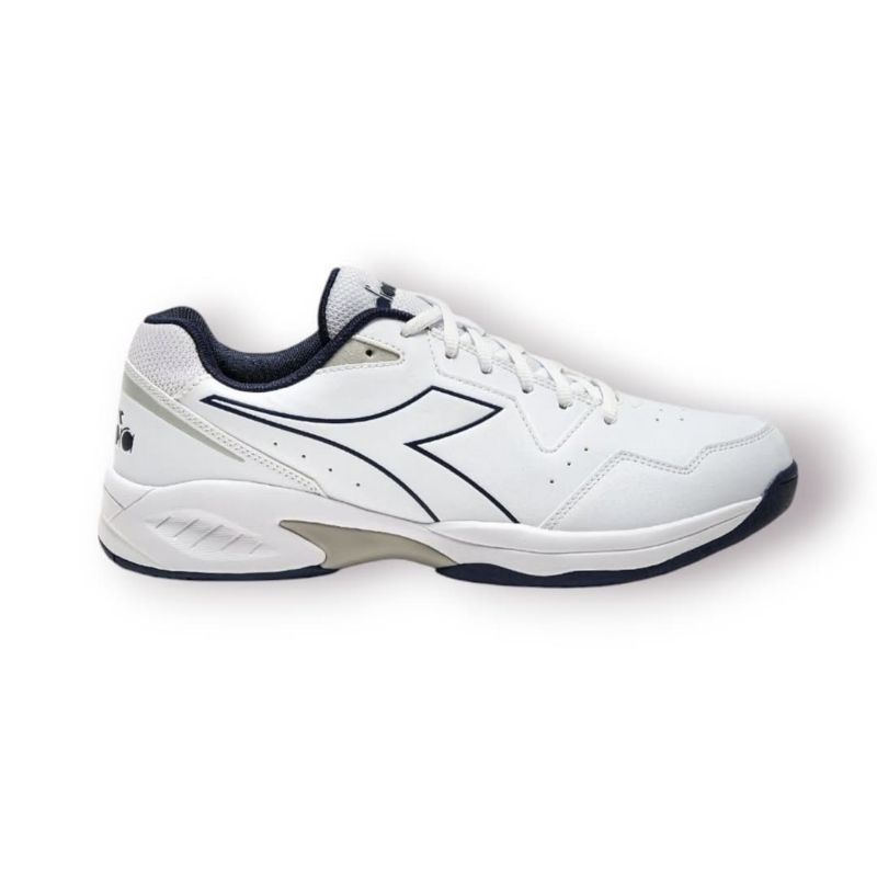 Diadora sepatu olahraga tenis unisex Volee 6 Tennis White original BNIB