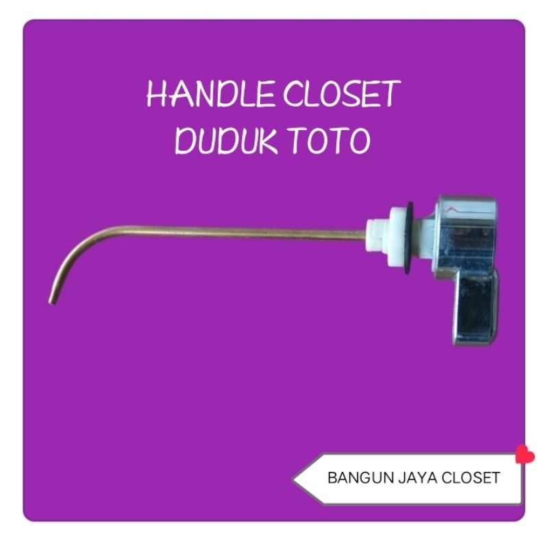 Handle flushing closet duduk,Engkol samping Toto kondisi second