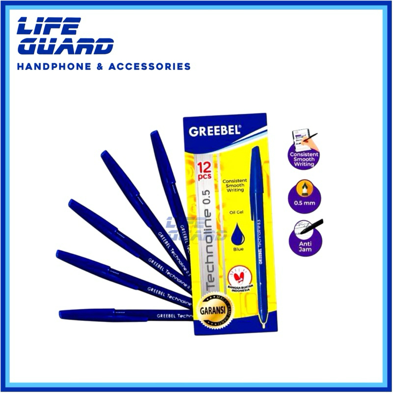 

PENA PULPEN TECHNOLINE 0.5 BIRU BALPEN PRNA GEL