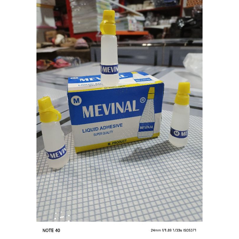 

(1 pak isi 12 pcs) Lem cair 50ml mevinal/gluvinal cair