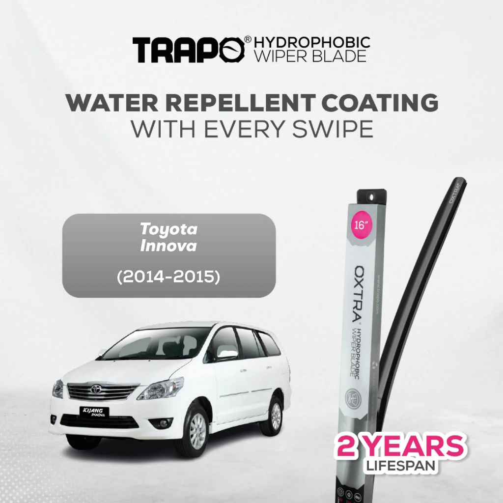 Wiper Mobil Trapo Hydrophobic Wiper Blade Toyota Innova (2014-2015) Wiper Innova