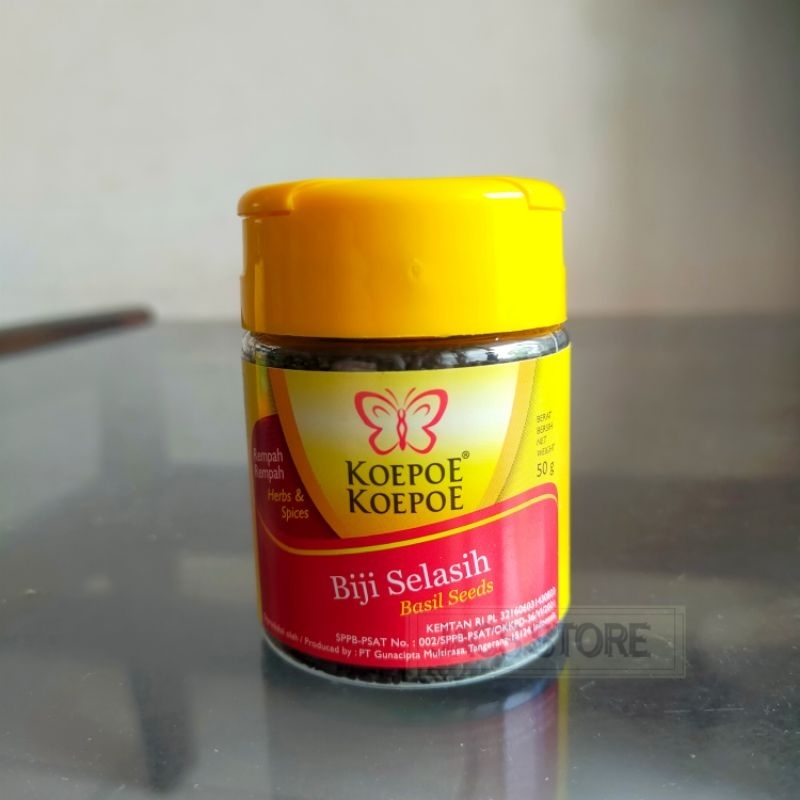 

BIJI SELASIH / BASIL SEEDS - KOEPOE KOEPOE - 50 gr