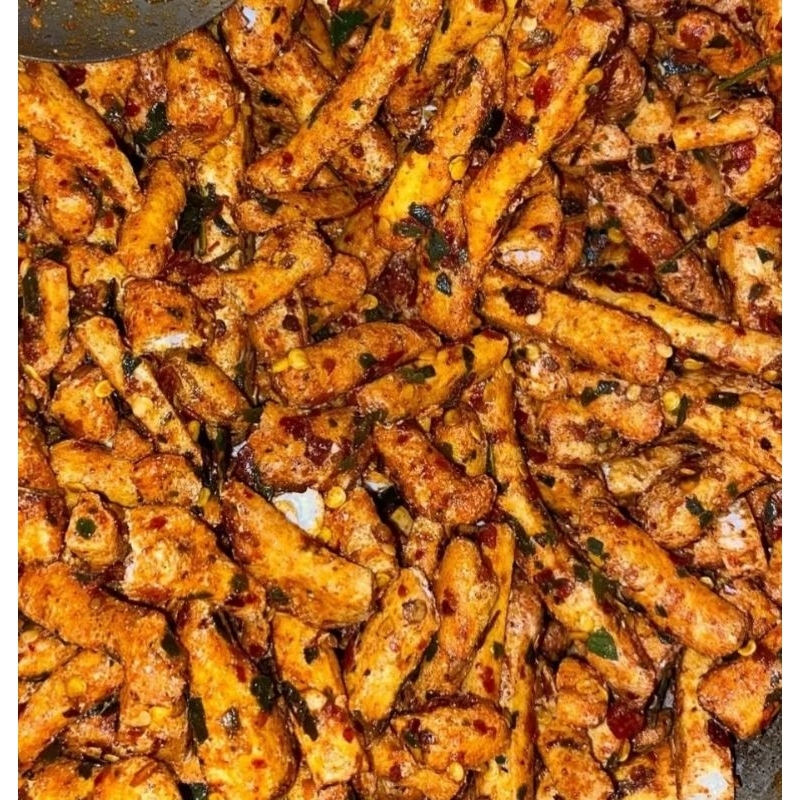 

Keripik Basreng Daun Jeruk Pedas Gurih