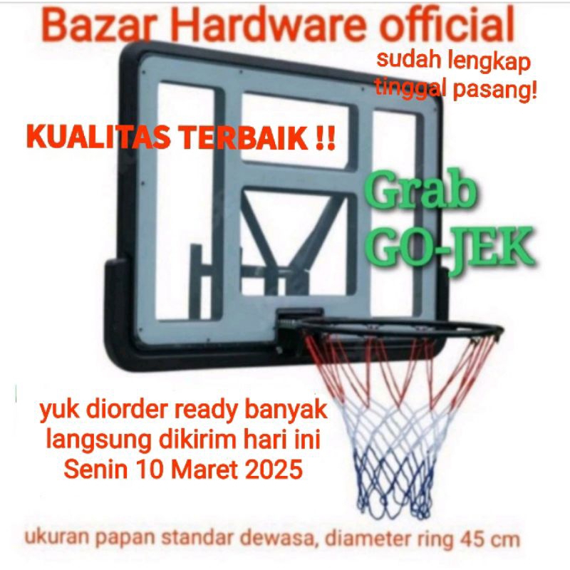 BERWYN RING BASKET BACKBOARD SETT STANDARD INTERNASIONAL