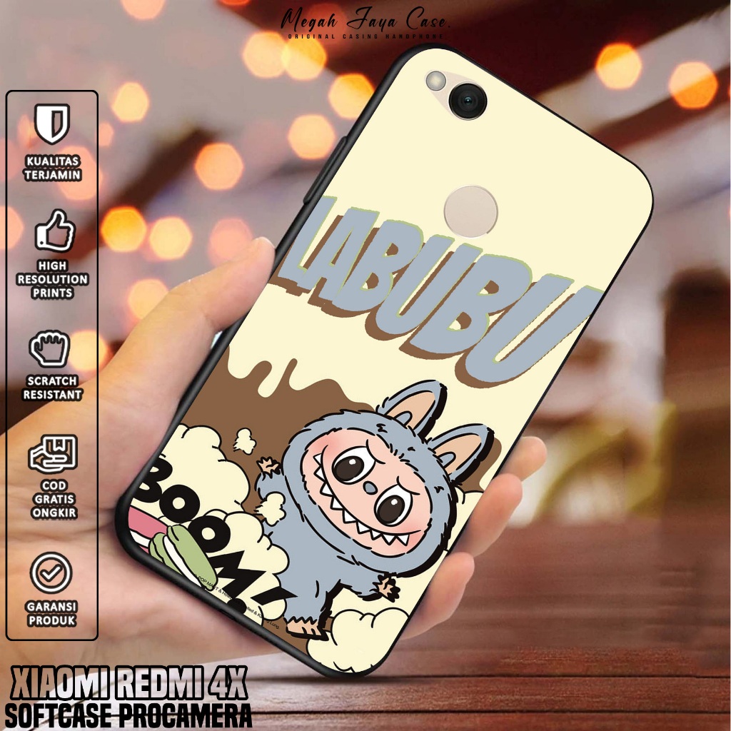 Softcase Xiaomi Redmi 4X - Case Hp Xiaomi Redmi 4X Motif labubu - Silikon Hp Xiaomi Redmi 4X - Casin