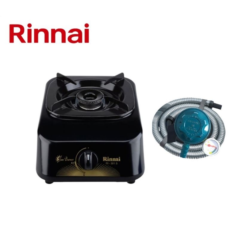Paket Kompor Gas Rinnai 1 Tungku BONUS Selang Regulator