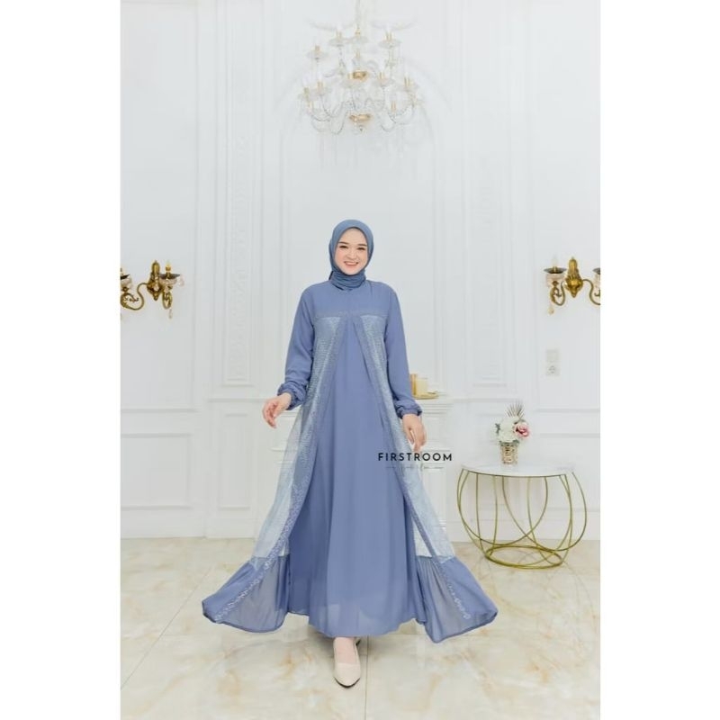 Gamis Ceruti babydoll Premium Gamis Muslim Wanita Lebaran Ceruty Remaja