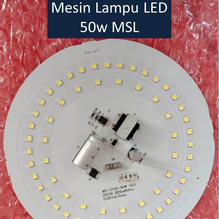 [NEW] PCB Lampu LED AC / Mesin Lampu LED AC / 50 Watt / MSL / PCB Lampu LED / 50w Nyala Putih Terang