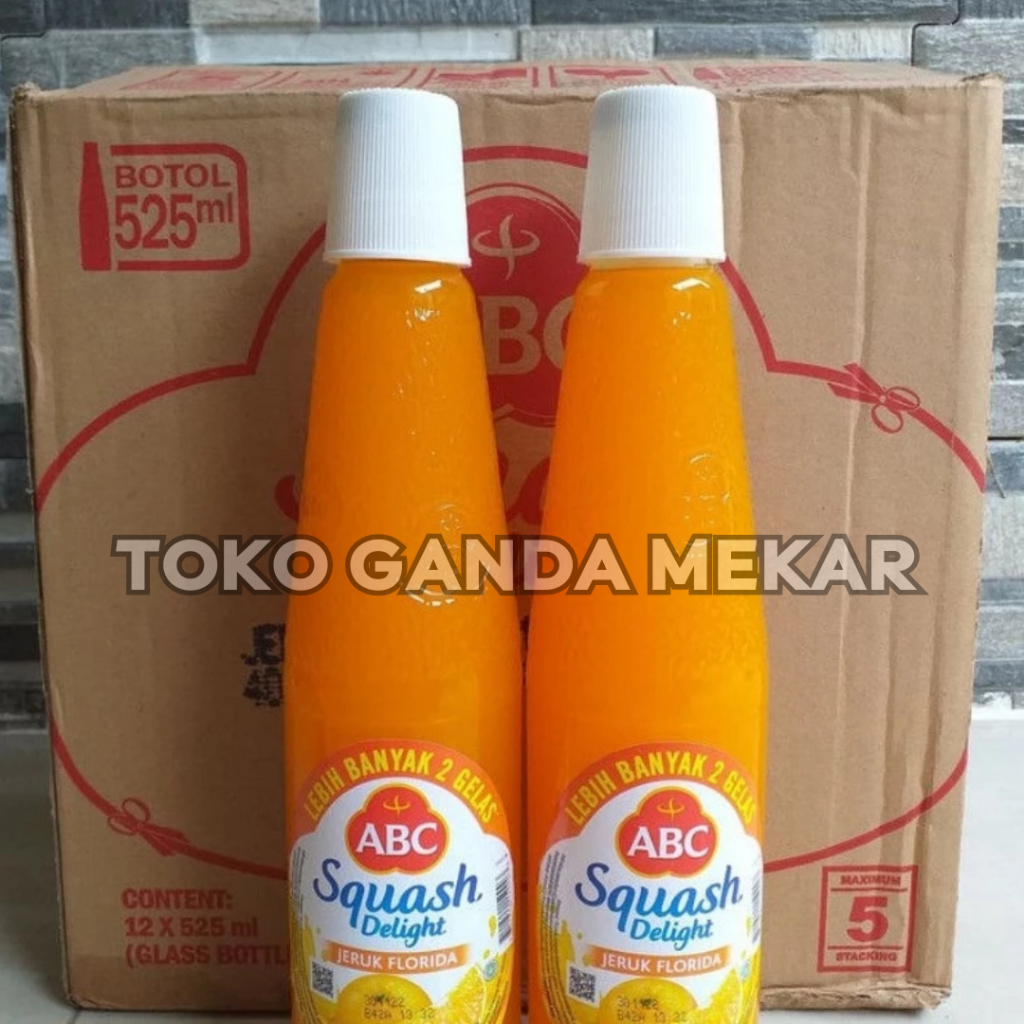 

SIRUP ABC SQUASH DELIGHT ORANGE JERUK 450 ML ISI 12 BOTOL PER DUS