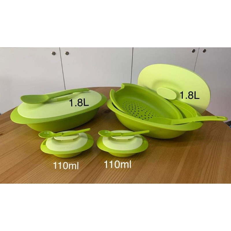TUPPERWARE PAKETAN HIJAU BLOSSOM RAKITAN