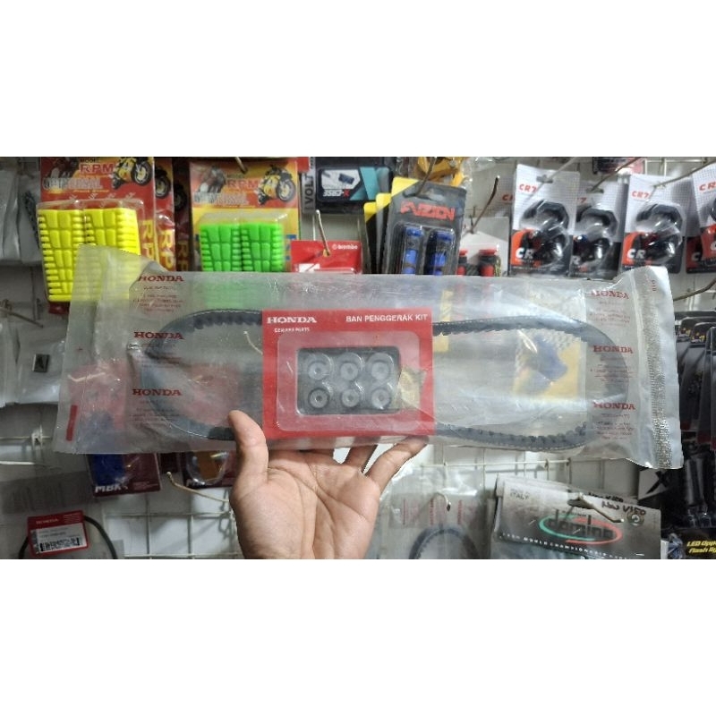 AHM | VBelt +Roller KVY V-Belt Assy Original AHM All Beat /Scoopy Karbu