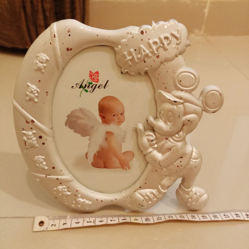 Bingkai foto pigura frame foto photo frame 3R motif mickey mouse bahan plastik