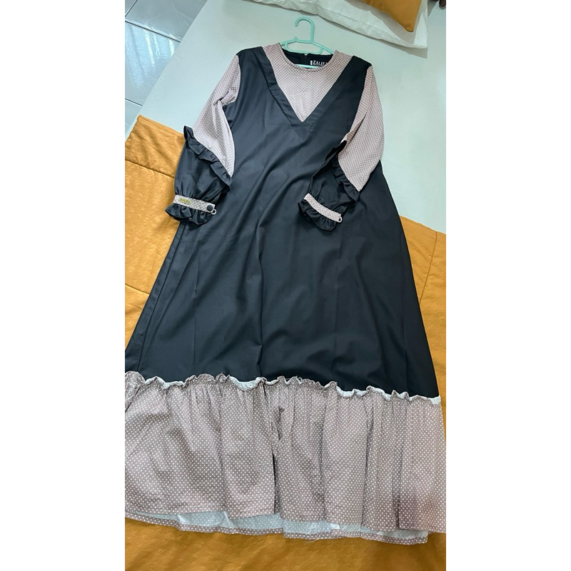 Preloved Zalifa dress/zalifa gamis ukuran L