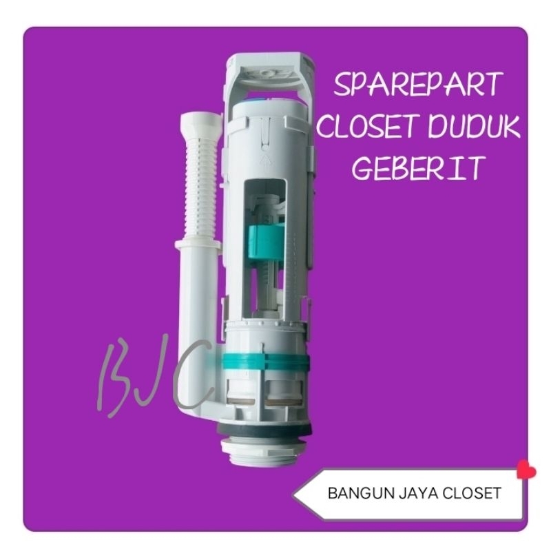 Sparepart closet duduk GEBERIT/pembilas closet duduk dualflush kondisi second bekas pakai