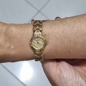 jam tangan arloji fashion rantai wanita ukuran mungil diameter 18mm "JEAN MAURICE" ORI  GOLD PLATE V