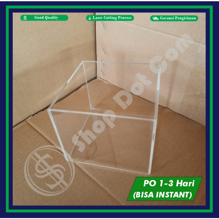 

Acrylic / Akrilik 2mm Box 5 Sisi (30cm x 20cm x 30cm)